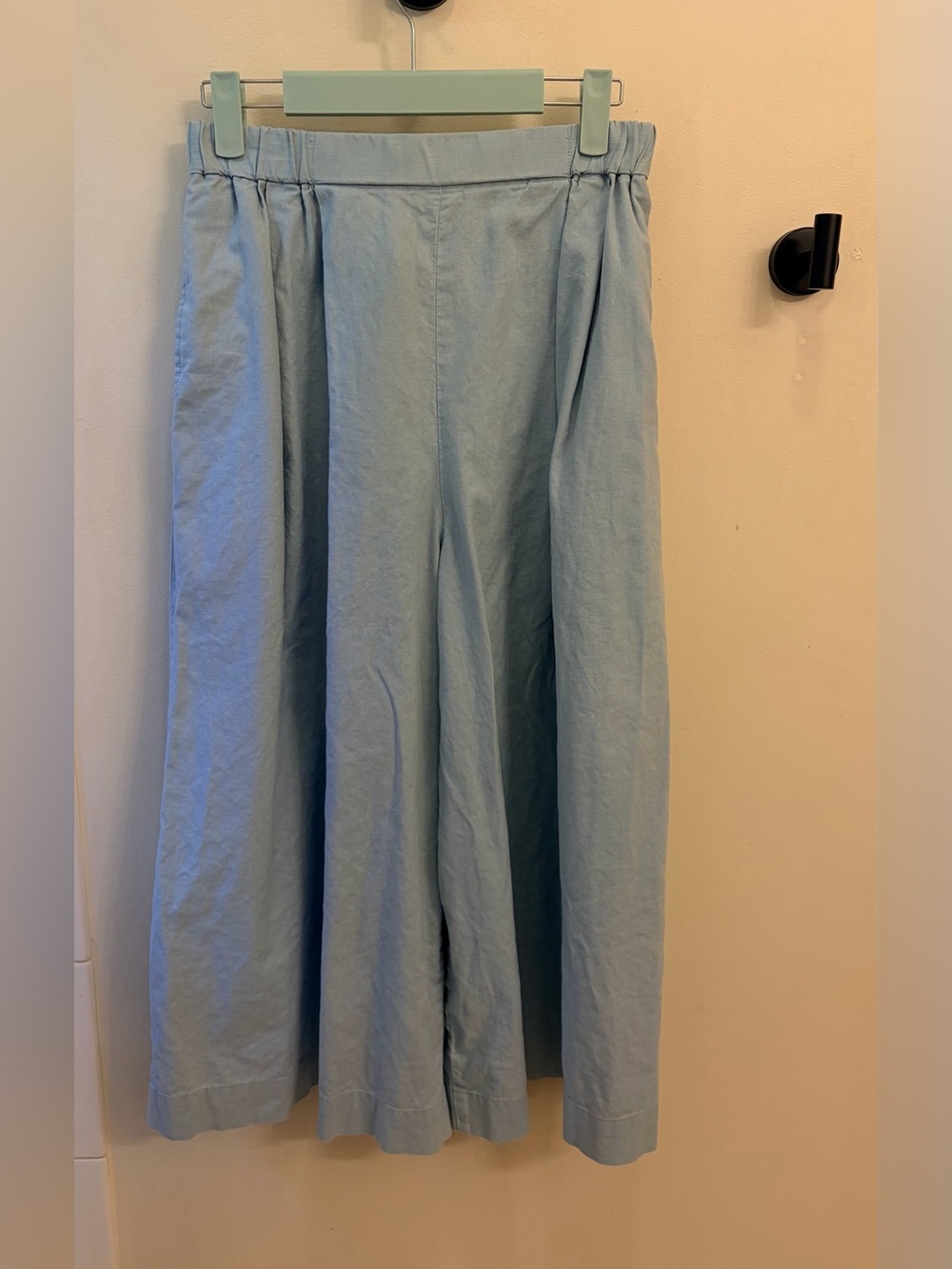 MARIMEKKO x UNIQLO pants cropped trousers blue Xs